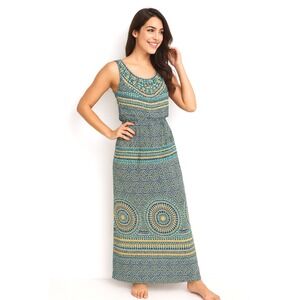 Maggy London Dress‎ 6 Multicolor Kaleidoscope Print Beach Pullover Lined Stretch